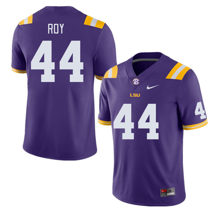 Men #44 Slade Roy LSU Tigers College Football Jerseys Stitched-Purple - Click Image to Close